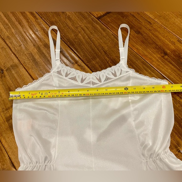 Vintage Pink Lady white nylon teddy bodysuit - Picture 11 of 14